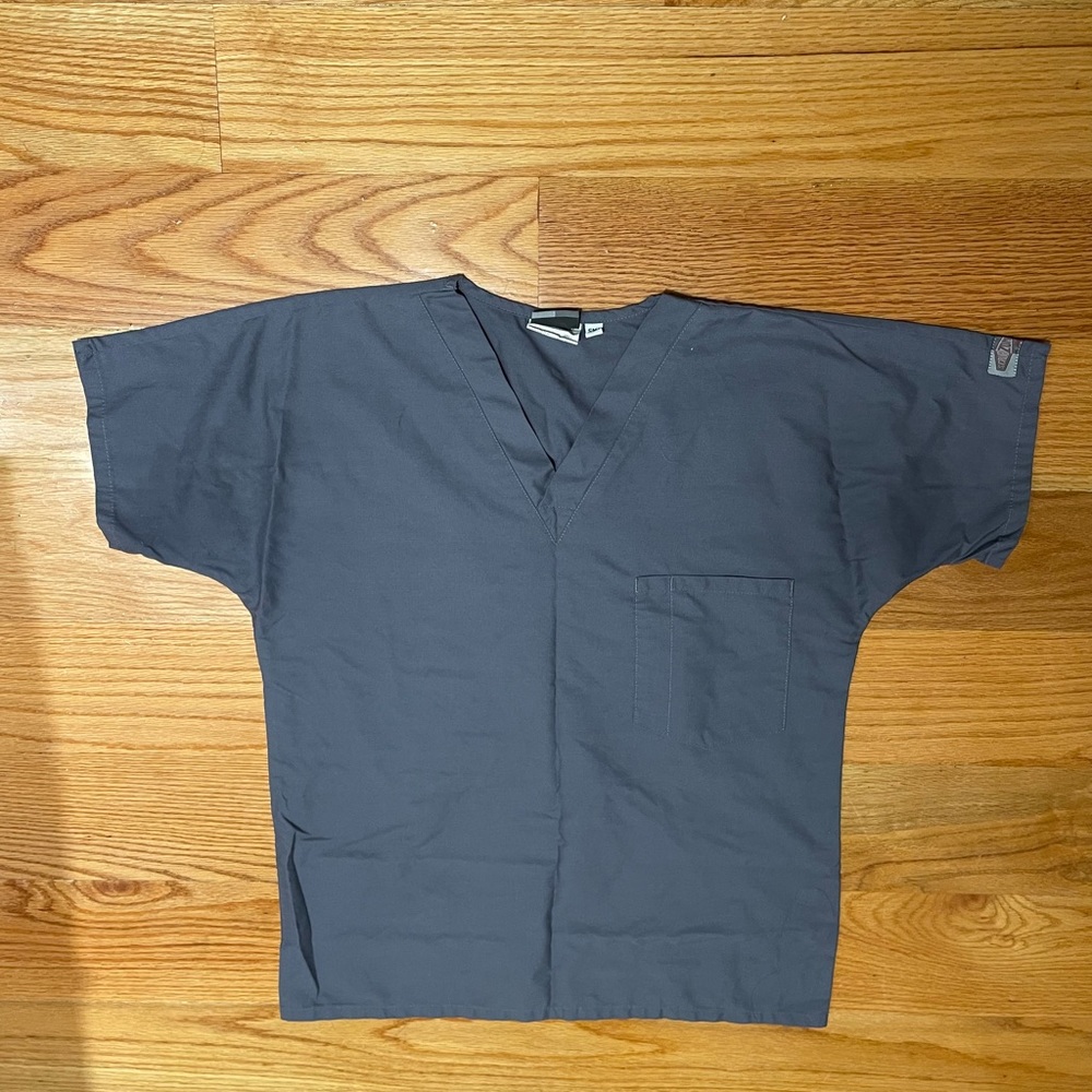 Gray ScrubZone unisex size S